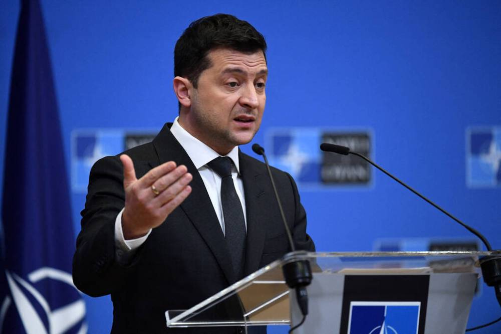 (JOHN THYS/AFP FILE via Getty Images/TNS)
Despite recent U.S. statements suggesting a Russian invasion is imminent, Ukrainian President Volodymyr Zelensky says the situation is no more tense than before and “we don’t need the panic.”