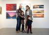 JESSICA LEE / WINNIPEG FREE PRESS
Tameem Safi (left), with his daughter Nehal Safi, 7, wife Shabana Dastageerzada and son Adham Safi, 3, at Tameem’s exhibit, Through & Through, at the Cre8ery Gallery.
