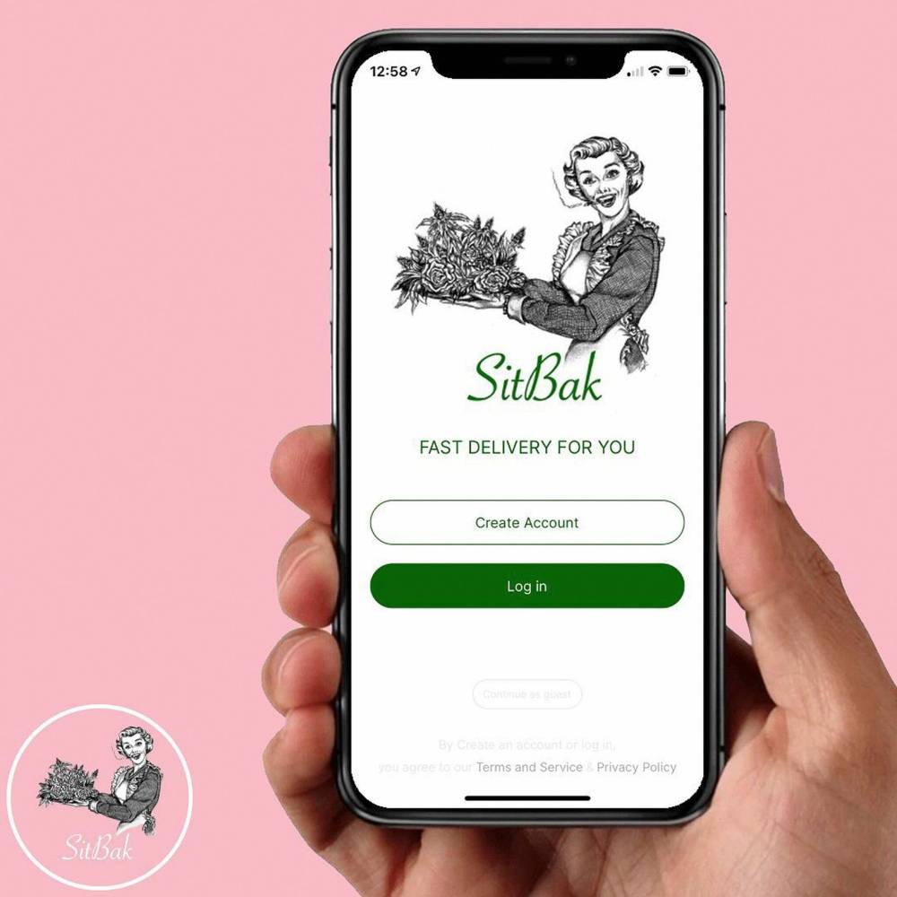 The SitBak app will allow users to order from their favourite cannabis store. (Supplied)