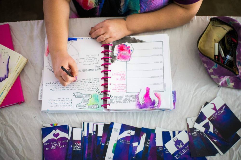 Schroeder says journalling can be a tool for healing, growing and exploring.