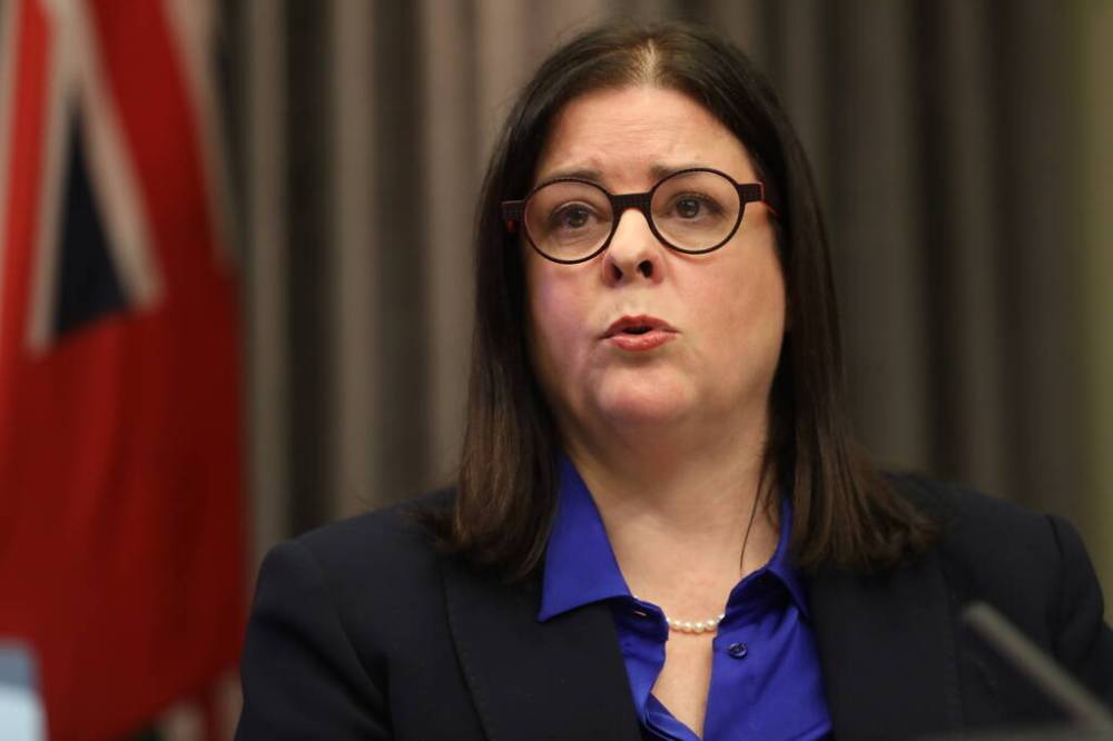 RUTH BONNEVILLE / WINNIPEG FREE PRESS
The 2022 budget will be the first under Premier Stefanson. So far, she has not strayed from her predecessor’s (former premier Brian Pallister) plan to eliminate the deficit by 2028.