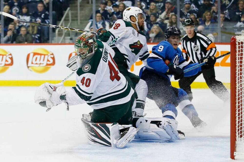 Andrew Copp got a concussion while playing Minnesota on Feb. 16. (John Woods / The Canadian Press files)