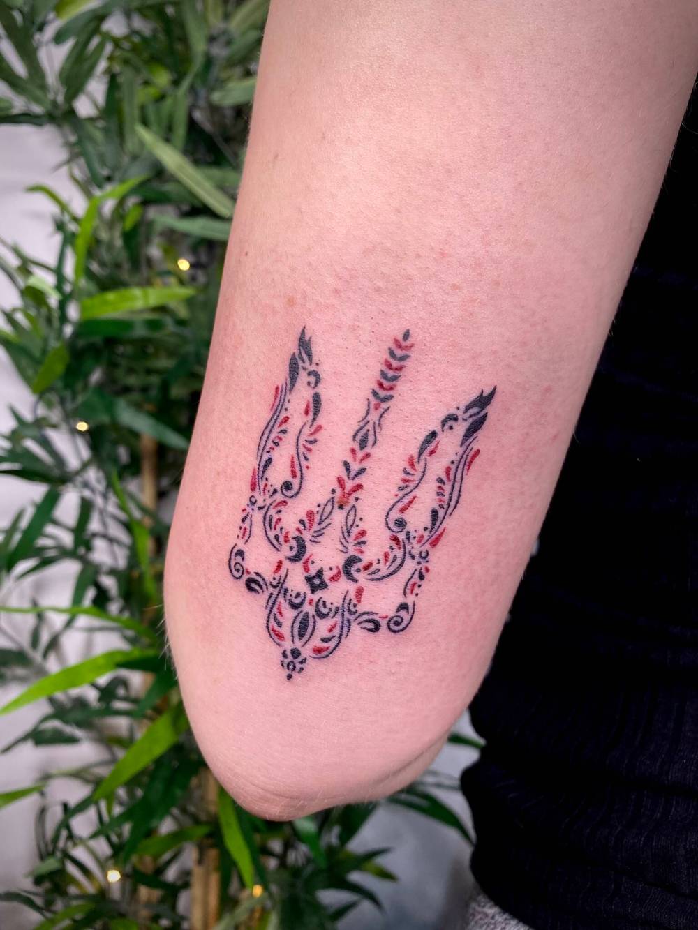 SUPPLIED
Heather Mellor has been tattooing for six years and normally specializes in black and white floral art.