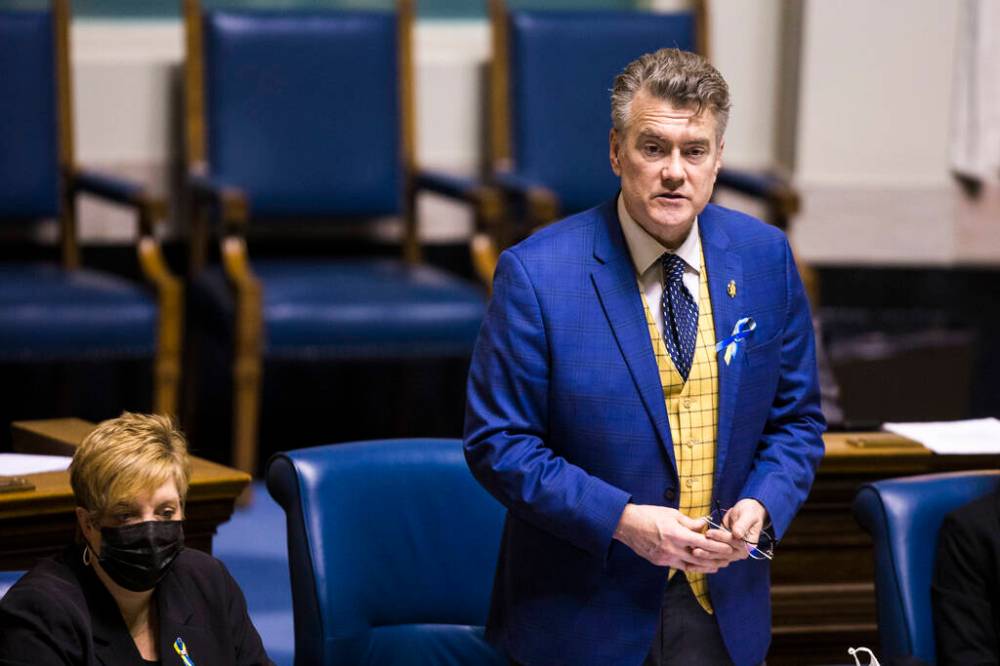 MIKAELA MACKENZIE / WINNIPEG FREE PRESS
Liberal leader Dougald Lamont: “Keeping people healthy and alive is an investment, not a cost, and the PCs need to make investments.”