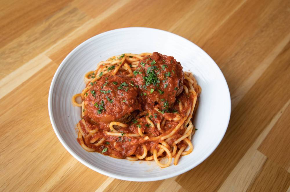 JESSICA LEE / WINNIPEG FREE PRESS
A small-size portion of Spaghetti con Polpete.