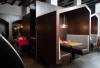 JESSICA LEE / WINNIPEG FREE PRESS
The interior of Little Nana’s Italian Kitchen features pine booths that provide privacy.