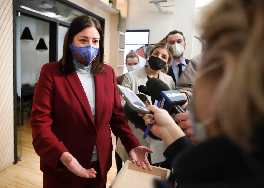 Although her response to Wab Kinew's question was heard by members of the legislature and is in the permanent record of its daily proceedings, the premier said there was no need to apologize formally in the house. (Ruth Bonneville / Winnipeg Free Press files)