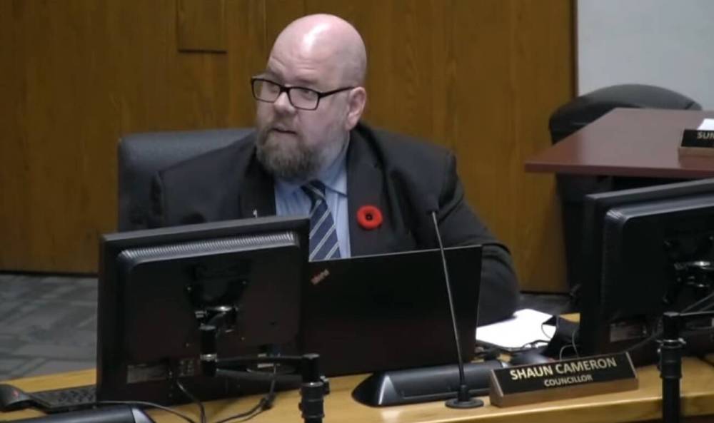SUPPLIED
“I think masking and being triple vaccinated have made (my) case less severe,” said Brandon Coun. Shaun Cameron whose symptoms include a sore throat, nasal congestion and shortness of breath.