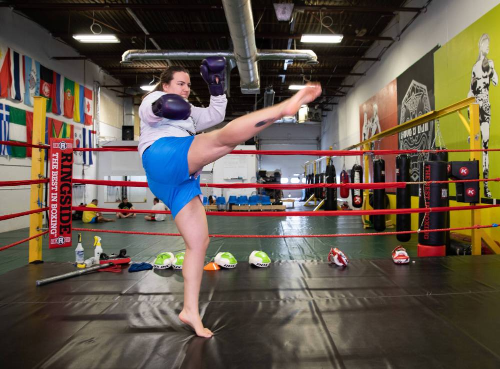 Sarah Carter has a 27-3 record and has competed in the U.S., Mexico, England, Thailand, and Argentina. (Jessica Lee / Winnipeg Free Press)