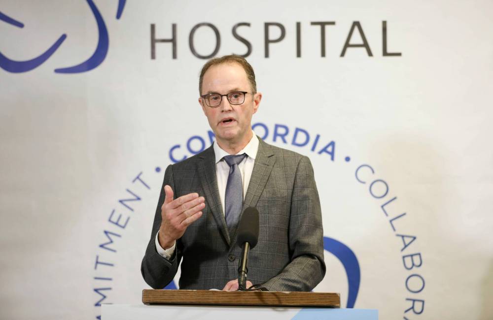 RUTH BONNEVILLE / WINNIPEG FREE PRESS
Dr. Peter MacDonald, chair, Diagnostic and Surgical Recovery Task Force steering committee, said the task force is focused on getting wait times back to pre-pandemic levels. Trouble is, it hasn’t identified what those levels are.