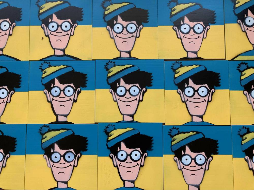 Image of the Winnipeg Waldo images that are being sold to support Ukraine. (Supplied)