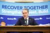 MIKE DEAL / WINNIPEG FREE PRESS
Finance Minister Cameron Friesen announces the contents of the governments 2022 budget during a media lockup at the Manitoba Legislative building Tuesday afternoon. 220412 - Tuesday, April 12, 2022.
