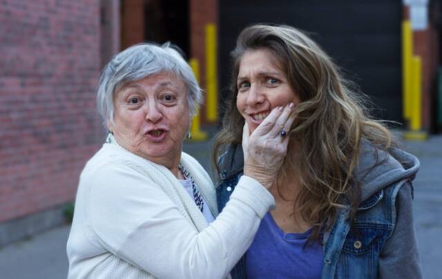 Diane with mother Lily Flacks. (Tommie-Amber Pirie photo)