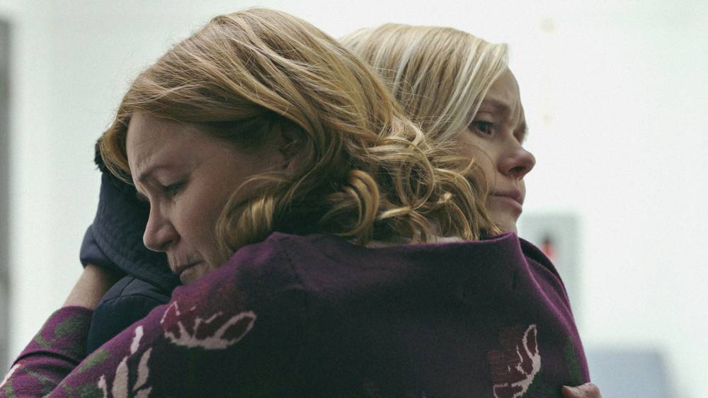 Lottie (Mare Winningham, left) and Yoli (Alison Pill) in All My Puny Sorrows, an uneven adaptation of the Miriam Toews’ novel. (Mongrel Media)