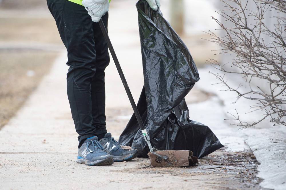 Mike Sudoma / Winnipeg Free Press Coombs is currently running an online contest encouraging Winnipeggers to gather up garbage.