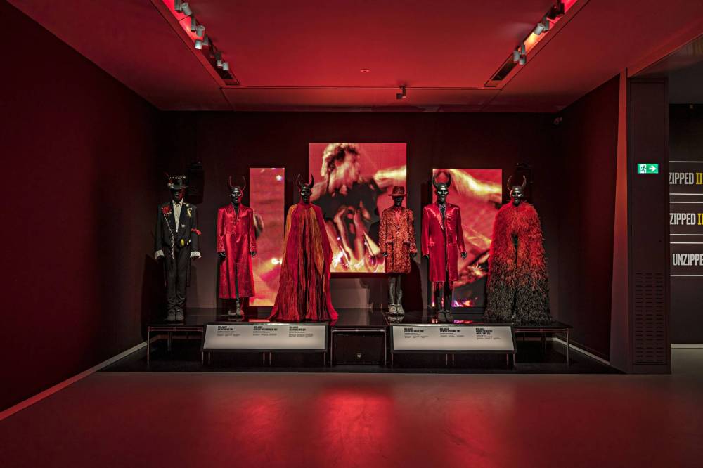 PETER TAHL PHOTO
Unzipped, an international exhibition devoted to the Rolling Stones, includes posters, costumes, videos and more.