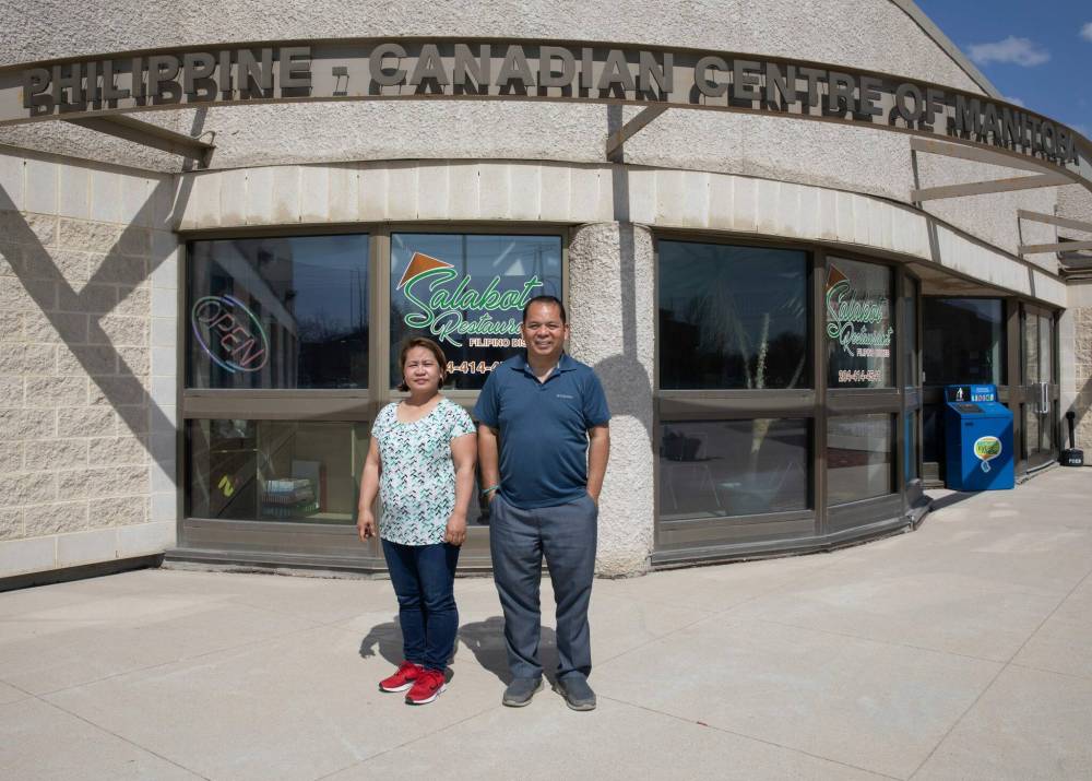 JESSICA LEE / WINNIPEG FREE PRESS
PCCM president Virgie Gayot (left) and PCCM chair of events and programs Dante Aviso. Gayot says upcoming events will be an opportunity for friends to reconnect.