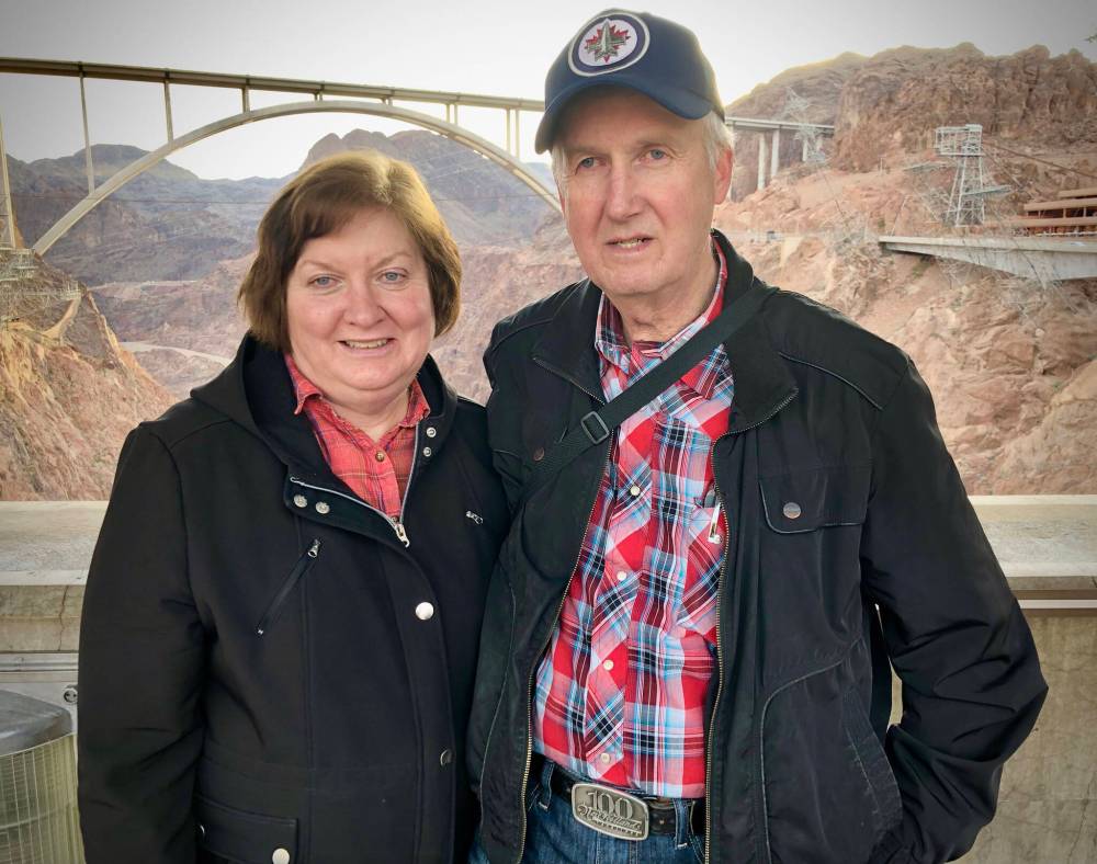 SUPPLIED
Delanie and Wayne Rhymer on one of their road trips to the United States.