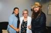 Tawsha Bristol, left, arranged for her great-grandmother, Marilyn Ross, to meet country star Chris Stapleton on Saturday. (Andy Barron photo)
