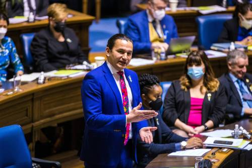 NDP leader Wab Kinew (Mikaela MacKenzie / Winnipeg Free Press files)
WINNIPEG FREE PRESS FILE PHOTO 
Opposition leader Wab Kinew has managed to maintain NDP unity, increase membership and put the party on a sounder financial foundation.
