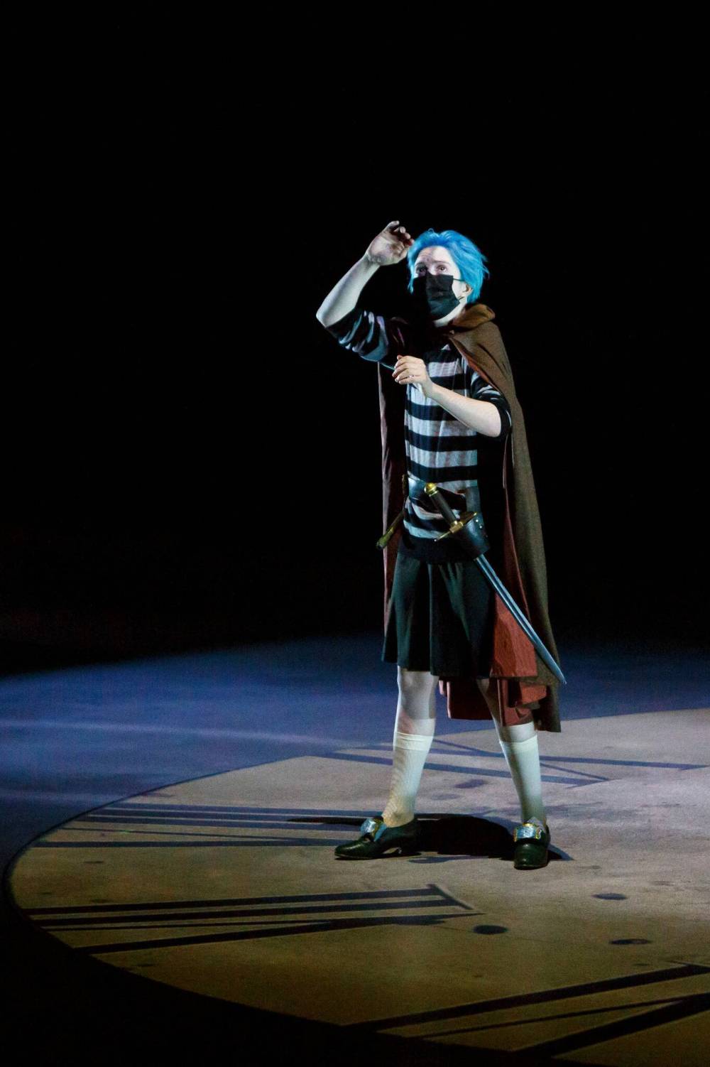 As Orlando, Em Siobhan McCourt changes costume and gender through the arc of the play adapted by Sarah Ruhl from Virginia Woolf’s 1928 novel. (Mike Deal / Winnipeg Free Press)