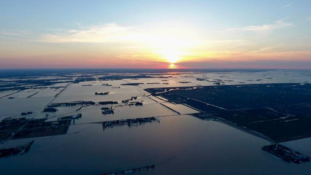 HARLEY SIEMENS FILE PHOTO
Municipality of Morris. High water levels could continue into June, he said, as the Red neared its crest in Morris and Ste. Agathe.