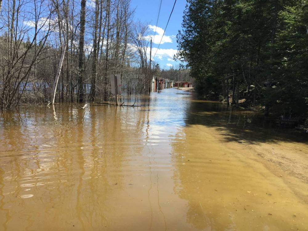 Gail Adair photo
Flooding in the High Rock Road area in the community of West Hawk Lake, about 140 kilometres east of Winnipeg.