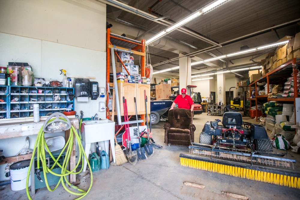 Ferguson's workshop/garage. (Mikaela MacKenzie / Winnipeg Free Press)