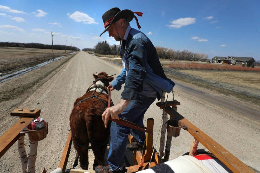 Doerksen will have a lot of road in front of him when he sets out Tuesday for St. Paul, Minn. (Ruth Bonneville / Winnipeg Free Press)