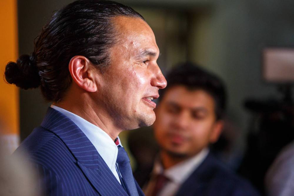 MIKE DEAL / WINNIPEG FREE PRESS FILES
NDP Leader of the Opposition Wab Kinew said the Tory tax program amounted to corporate welfare, with the owners of shopping centres, business towers and arenas receiving more than $3 million combined in 2021, according to a CBC report.