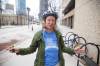 MIKE DEAL / WINNIPEG FREE PRESS
Library user Mona Neufeld outside the Millennial Library gives their thoughts about how the city is doing regarding Library services Friday afternoon.