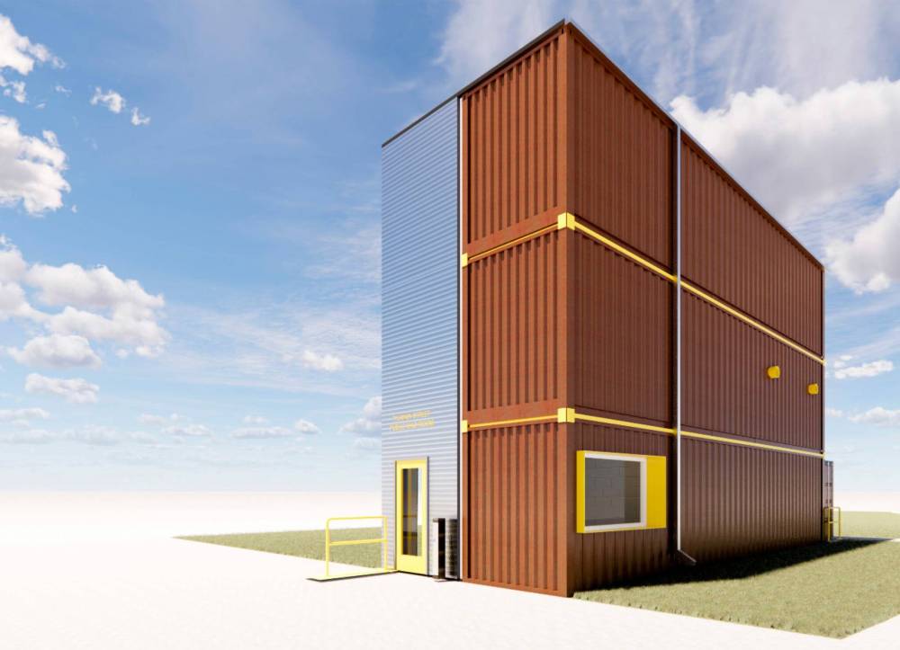 BRIDGMANCOLLABORATIVE ARCHITECTURE LTD
Renderings from a new city report that details the problems that plagued a temporary public washroom at Main Street and Higgins Avenue that the city began to set up 16 months ago.