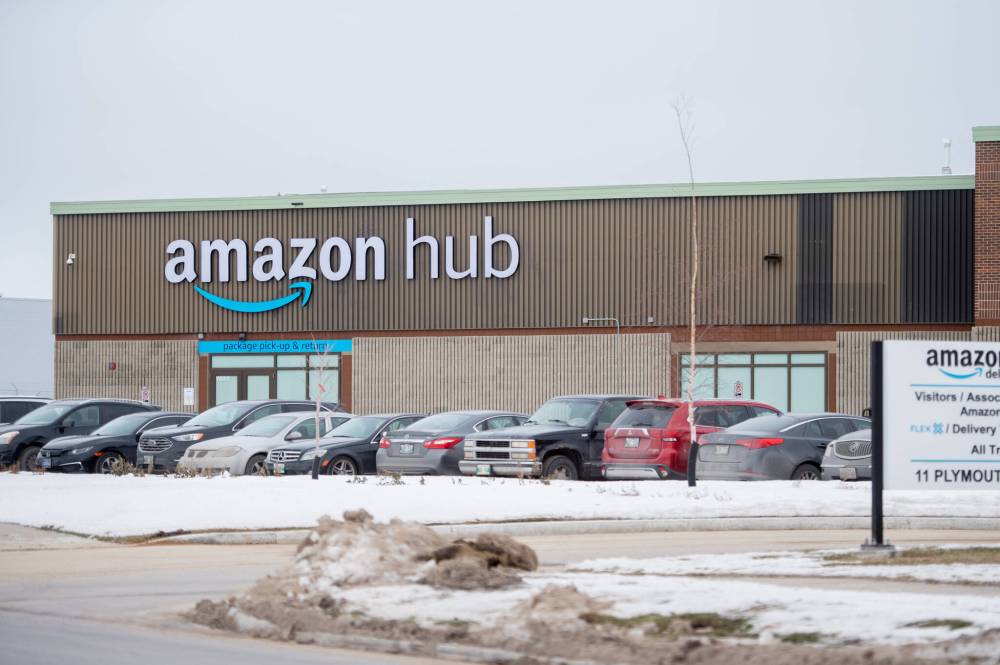 Mike Sudoma / Winnipeg Free Press
Amazon’s Plymouth Street distribution hub.