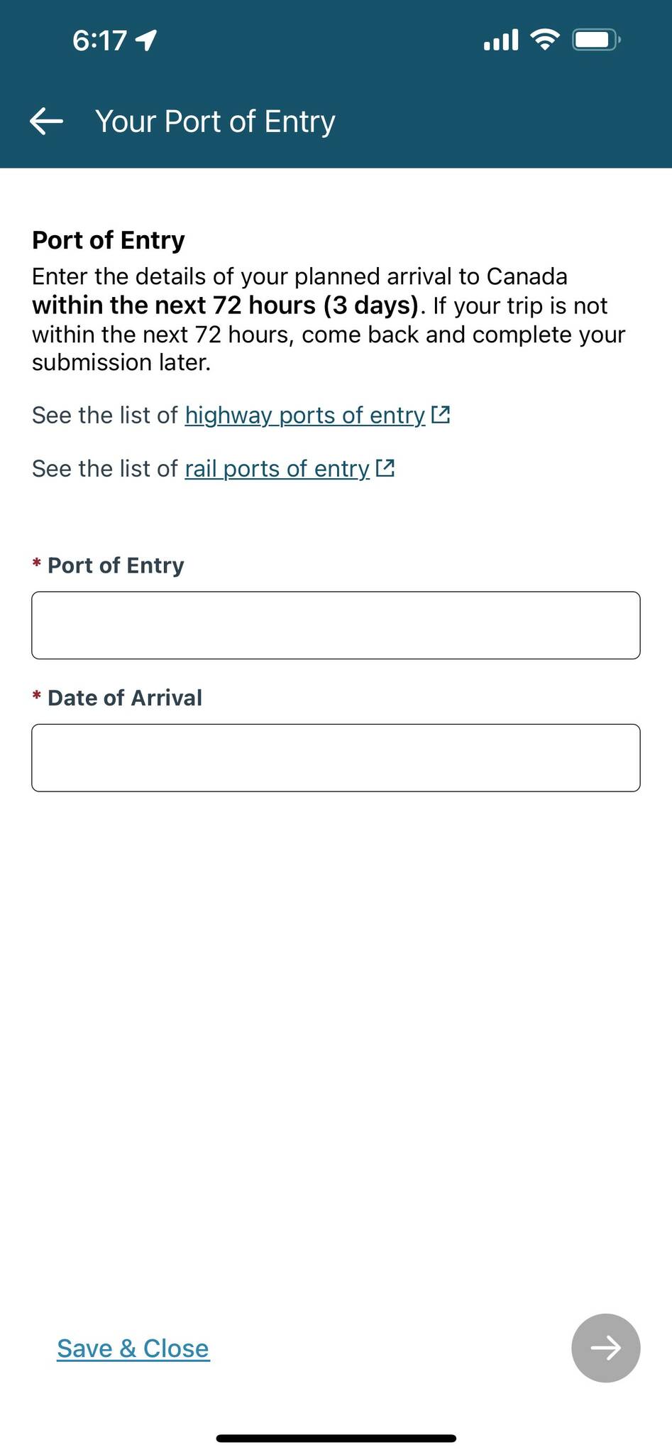 All travellers, with limited exceptions, must use ArriveCAN whether entering Canada by air, land, rail or boat.