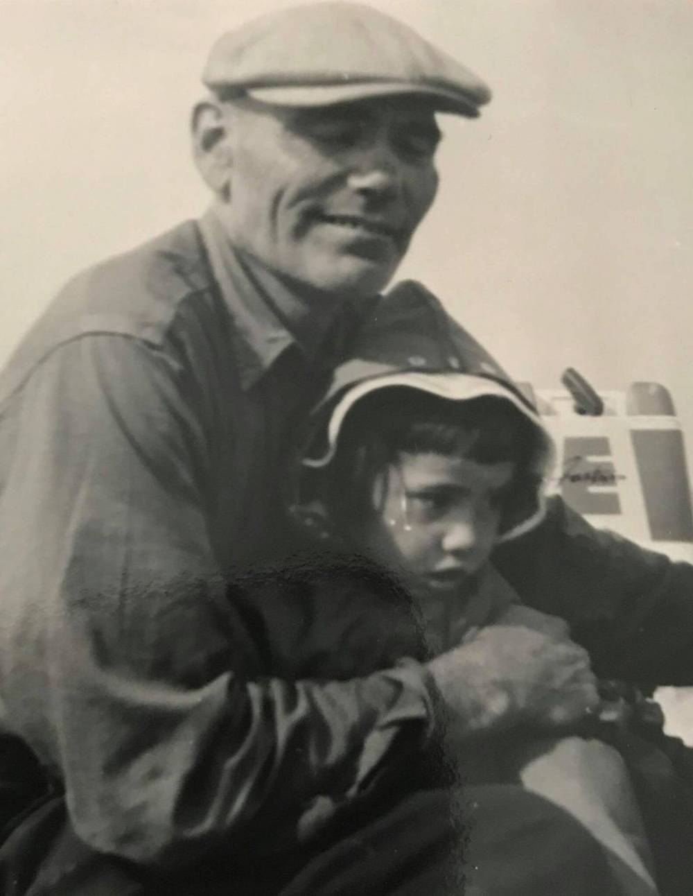 Supplied
Geraldine Settee with Leonard (Geraldine’s dad) when they lived on Matheson Island.