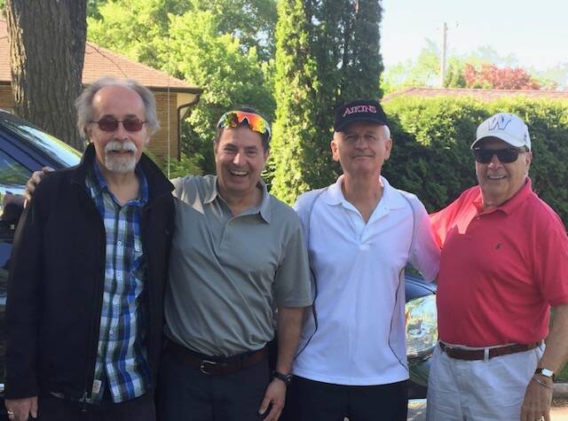 Submitted
Dave went golfing for years with this group: (l-r) Terry Kumka, Jack Courtney, Rob Gosman and Dave. David Frayer was a prominent federal Crown attorney in his career, but after hours he was a wonderful family man, a great friend to many, and a lover of music.