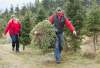 Graham Hughes / The Canadian Press
Quinn Farm&rsquo;s Phil and Stephanie Quinn carry Christmas trees ready for customers in Notre-Dame-de-L&rsquo;Île-Perrot, west of Montreal, on Tuesday.