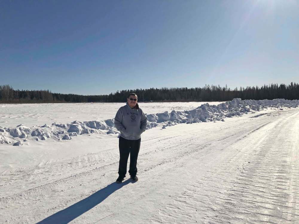 Clyde Flett, a member of St. Theresa Point First Nation, relies on the winter road to travel north to visit his family and friends in his home community. (Clyde Flett photo)