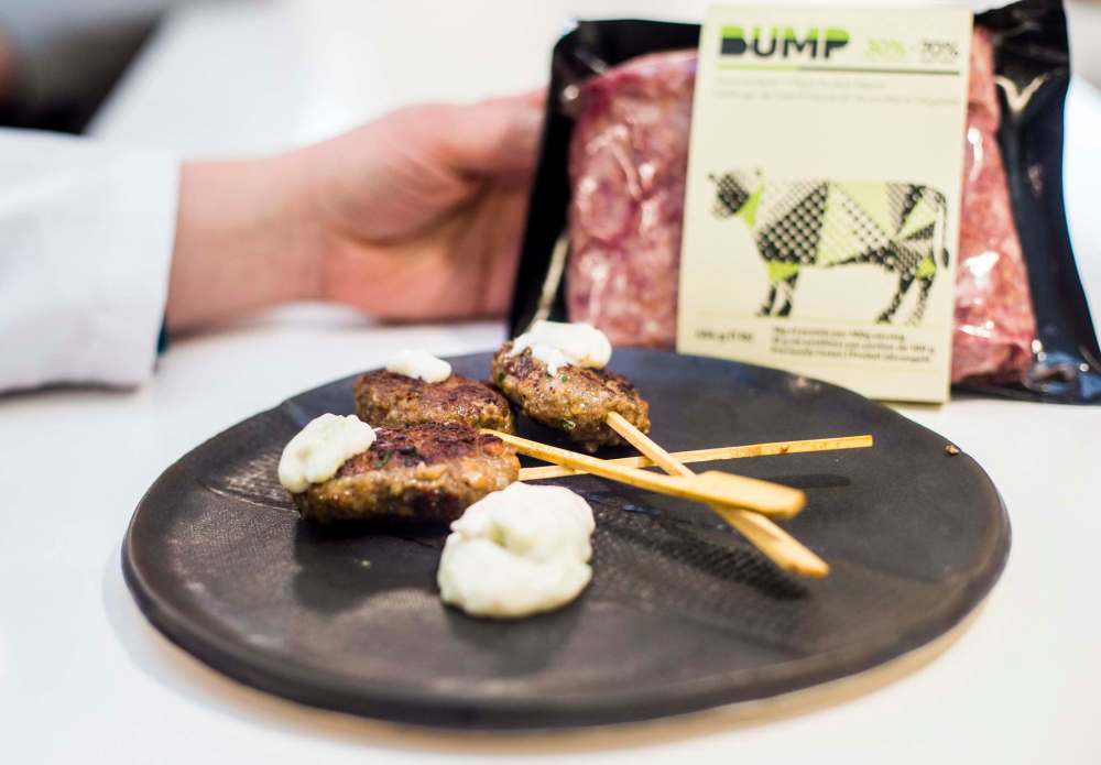 Kofta made with Bump beef and plant product at the RRC’s Culinary Research and Innovation Centre (Mikaela MacKenzie / Winnipeg Free Press)