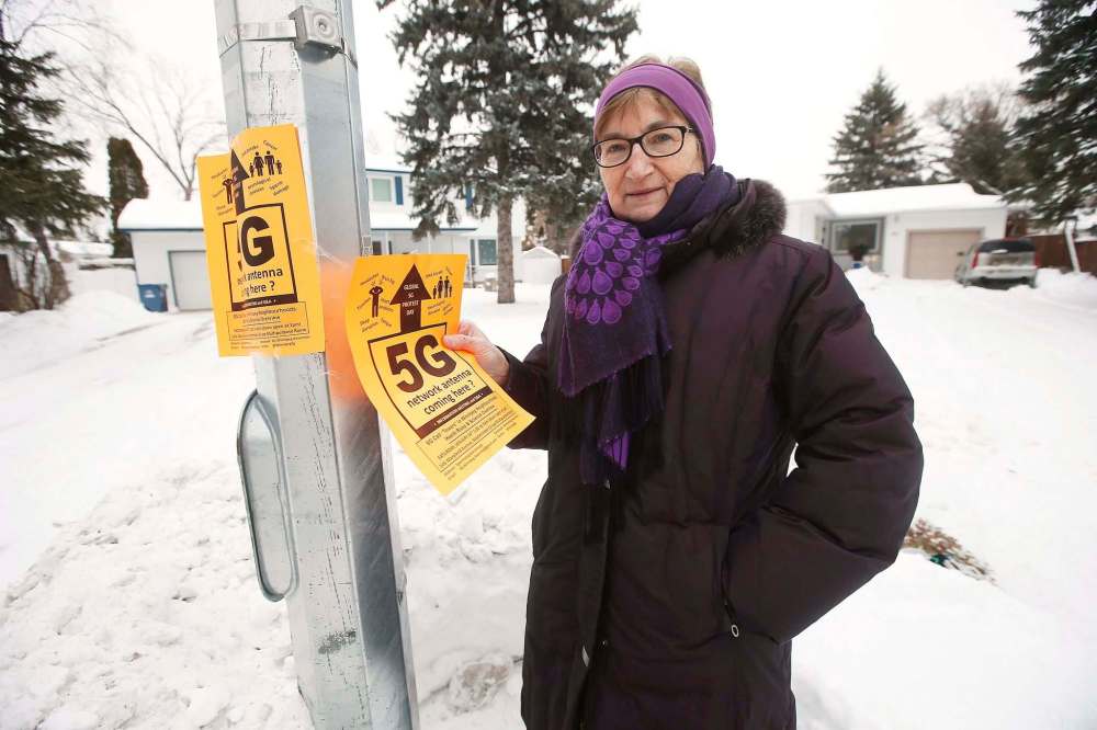 Retired biologist Margaret Friesen suffers from electromagnetic hypersensitivity and has familiarized herself with the medical literature in relation to 5G. (John Woods / Winnipeg Free Press)