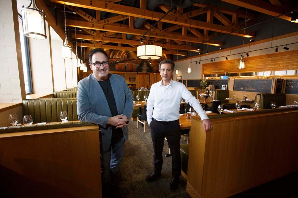 Cousins Joe (left) and Raffaele Aiello have opened Frankie’s Italian Kitchen & Bar on Sterling Lyon Parkway. (Mike Deal / Winnipeg Free Press)