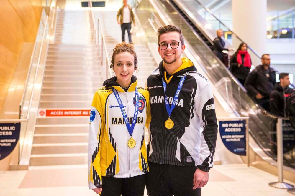 Altona’s Mackenzie Zacharias and Winnipeg's Jacques Gauthier are national junior champs.