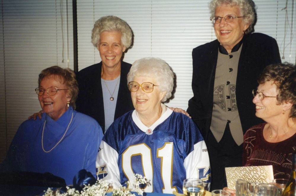 SUPPLIED Vickie Czarnecki at the 2001 Hall of Fame induction ceremony.