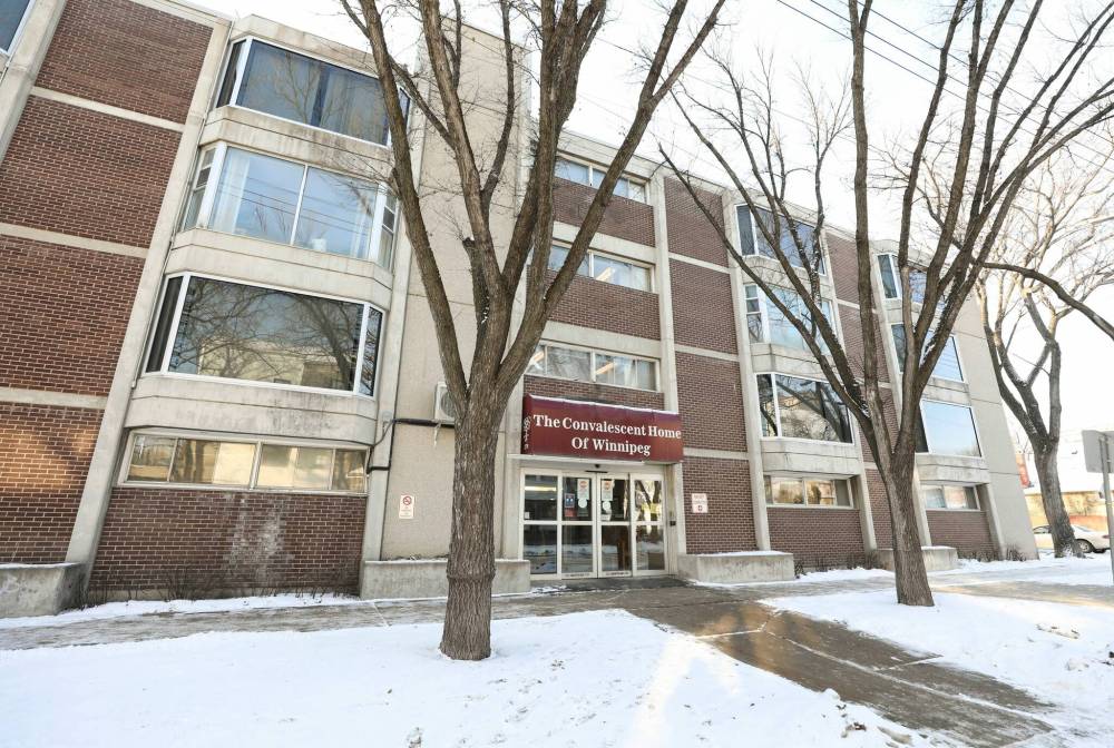 RUTH BONNEVILLE / WINNIPEG FREE PRESS The Convalescent Home of Winnipeg lost 20 residents to the virus over last year's Christmas season.
