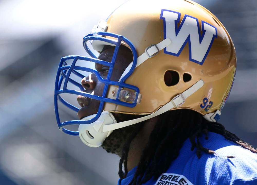 Drake Nevis had a good season and is deserving of a raise, so the Bombers might not be able to keep him. (Wayne Glowacki / Winnipeg Free Press files)