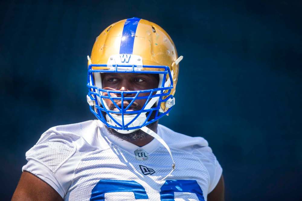 MIKAELA MACKENZIE / WINNIPEG FREE PRESS
Winnipeg Blue Bombers offensive lineman Stanley Bryant.
