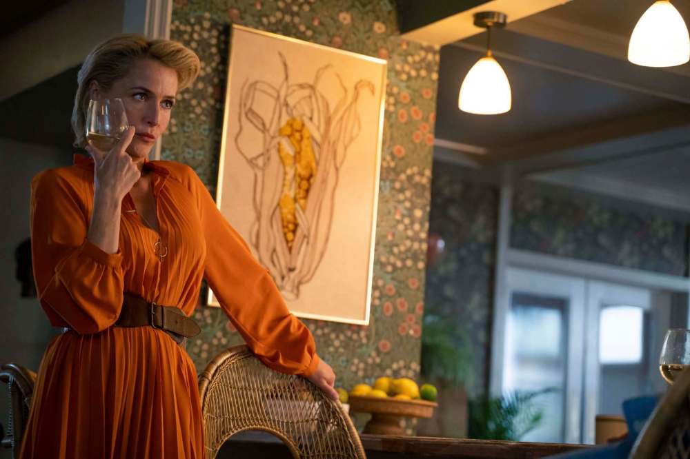 Gillian Anderson plays sex therapist Jean Milburn in the Netflix series Sex Education. (Netflix)