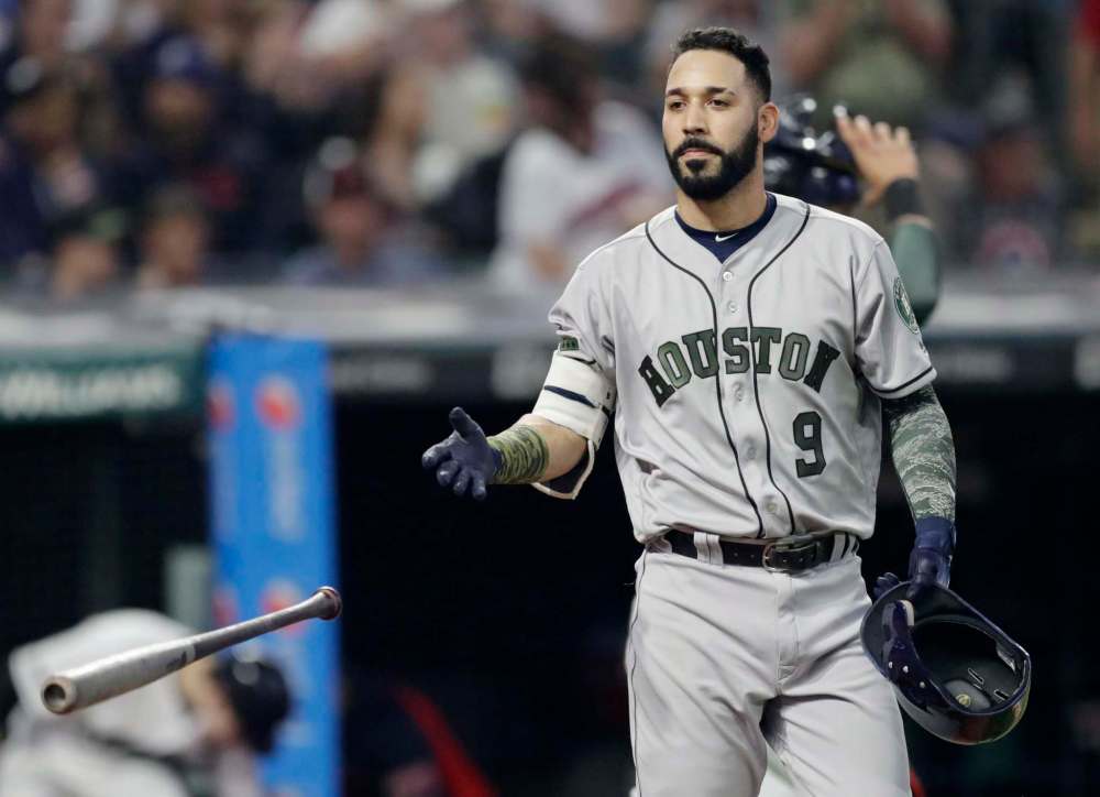 Former Houston Astros' Marwin Gonzalez apologizes for the scandal and admitted he felt remorseful. (Tony Dejak / The Associated Press files)