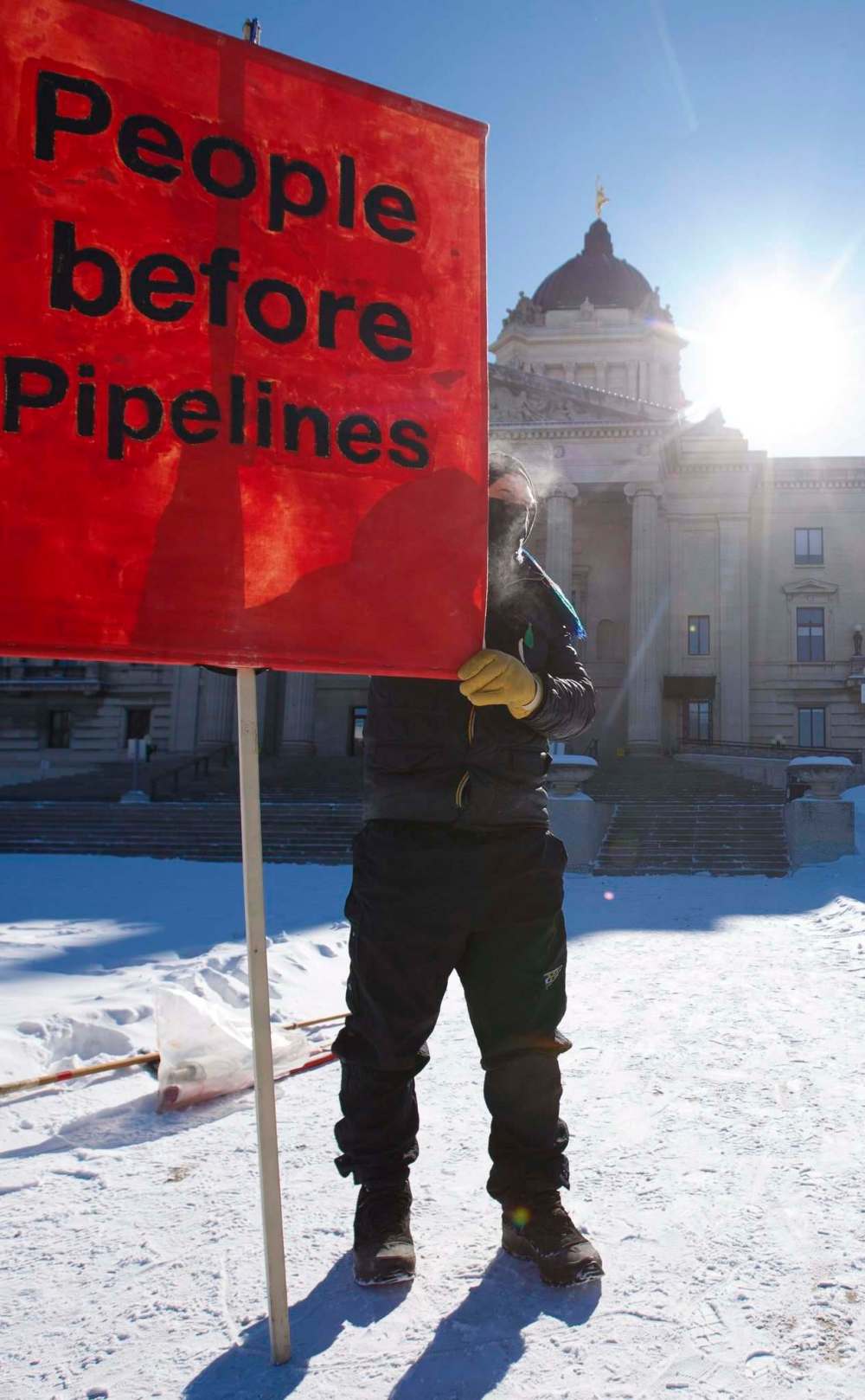 Les Scott from the Manitoba Energy Justice Coalition. (Mike Deal / Winnipeg Free Press)