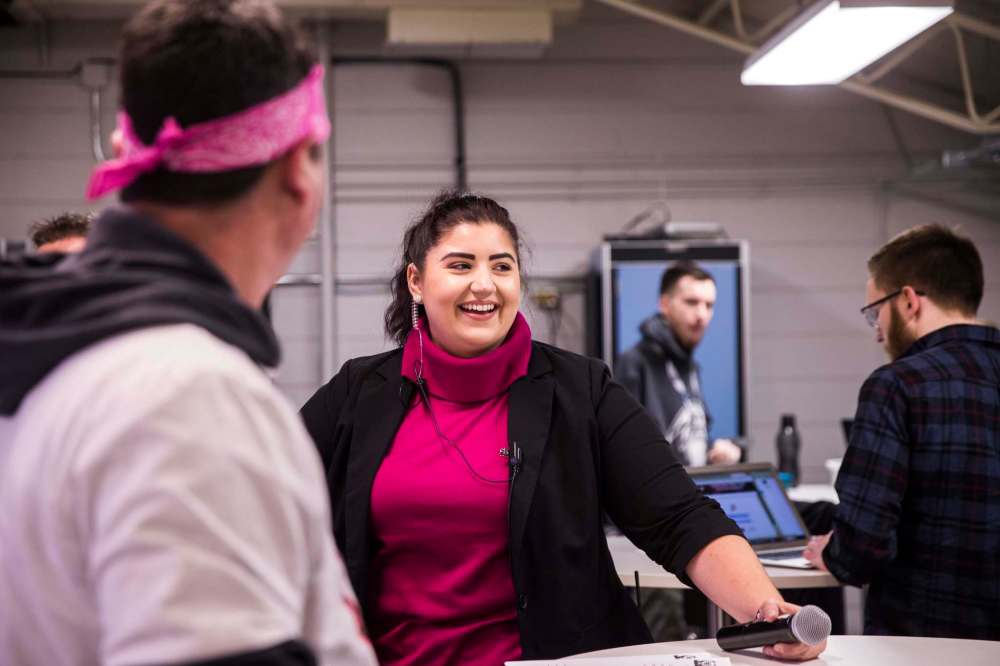 Ice volunteer co-ordinator Erin Petreny enjoys creating a fun atmosphere for people.